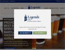 Tablet Screenshot of legendslimited.com